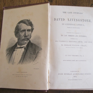 1st Edition Livingstrone’s Last Journals Vol 1